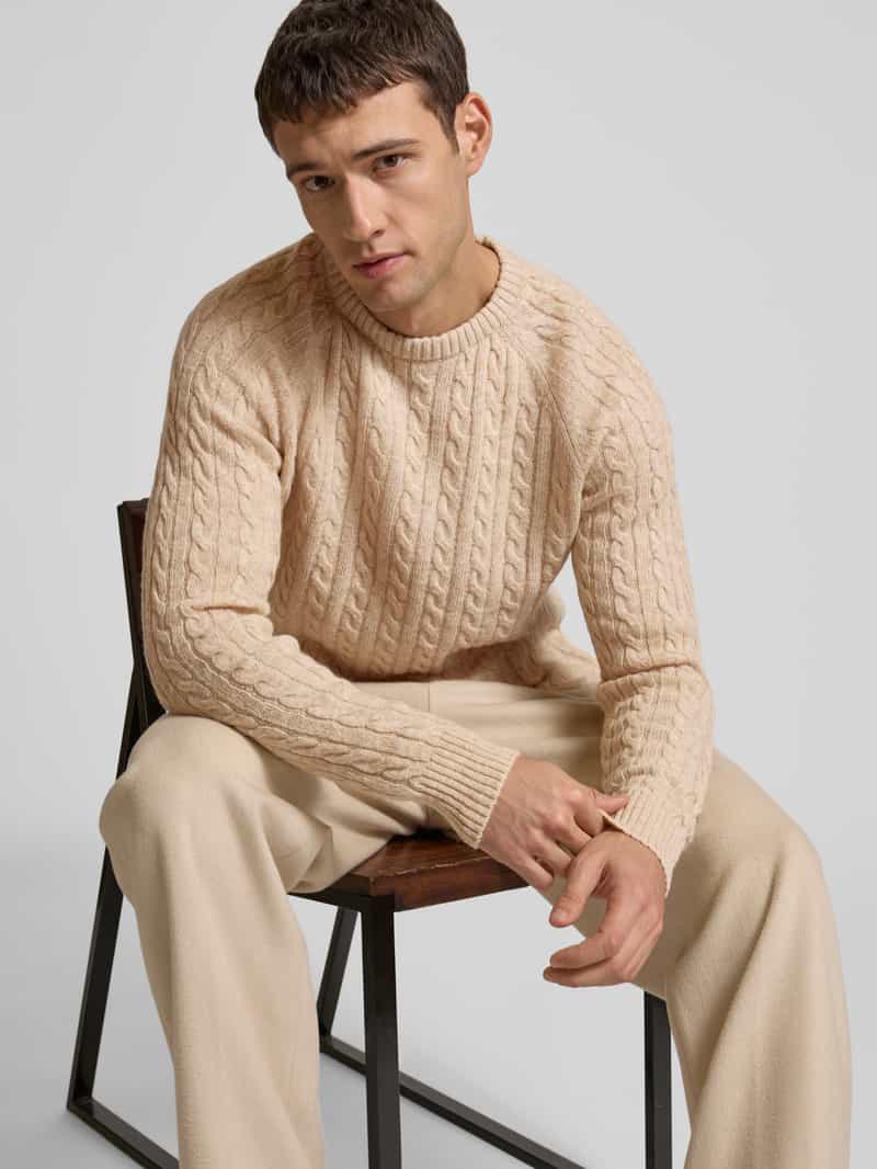 lindbergh Gebreide pullover met ribboorden