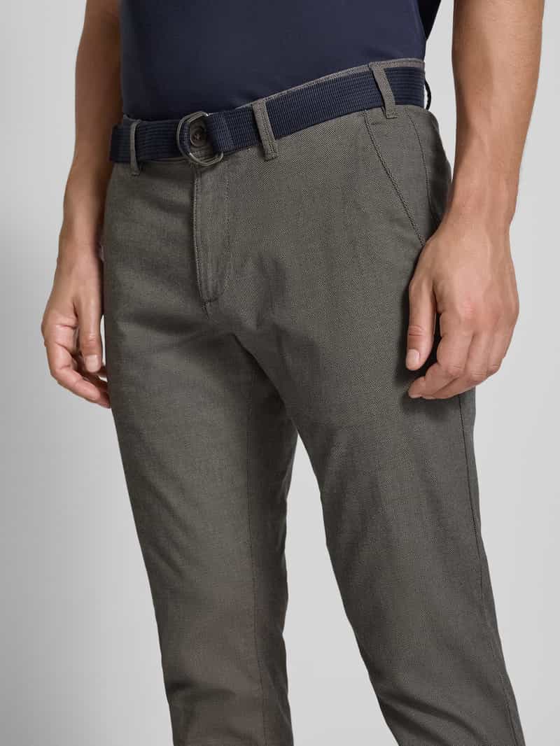 MCNEAL Slim fit broek met riem