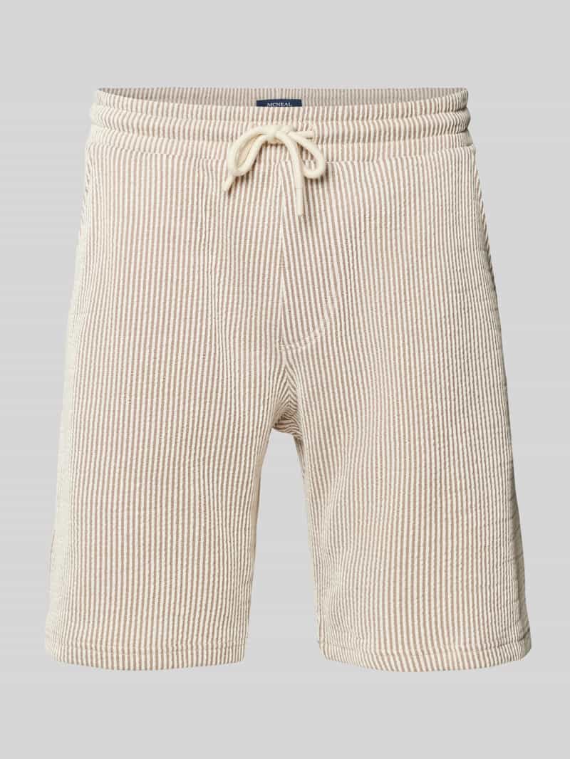 MCNEAL Korte slim fit broek met steekzakken