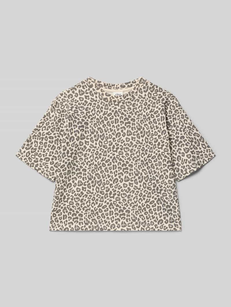 s.Oliver RED LABEL Boxy fit T-shirt van puur katoen