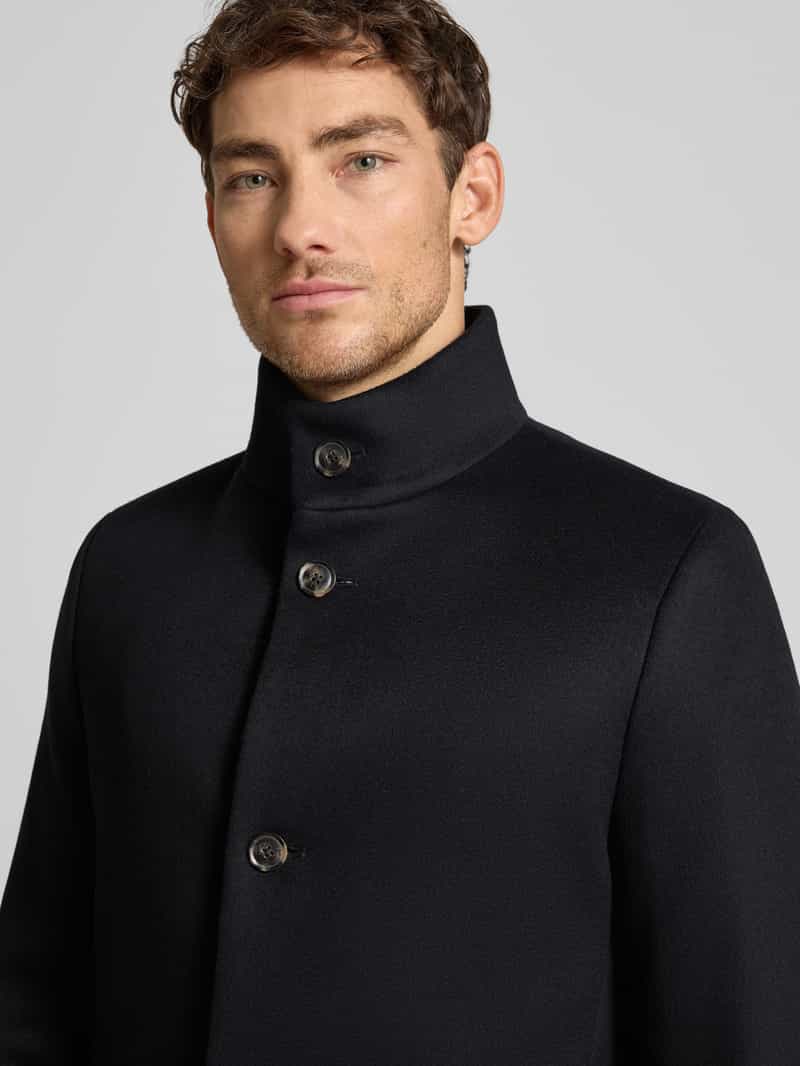 Tommy Hilfiger Regular fit lange jas van wolmix