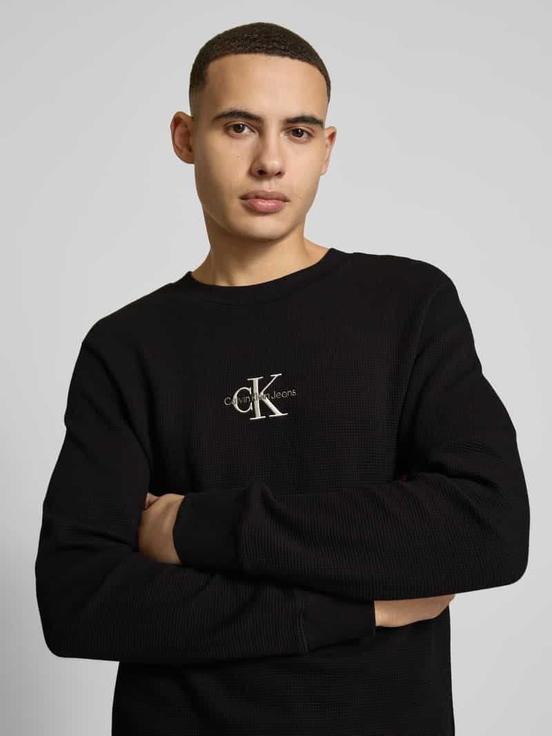 Calvin Klein Jeans Shirt met lange mouwen en logostitching