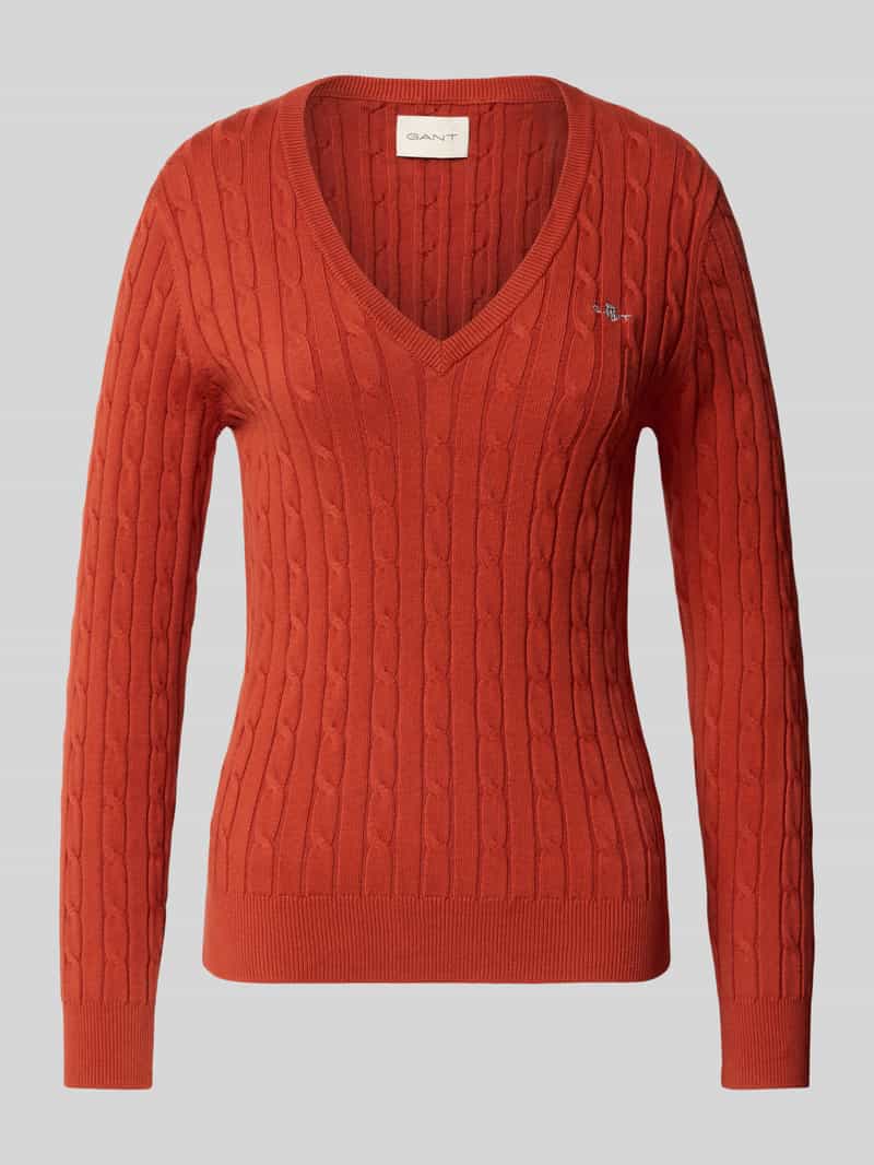 Gant Gebreide pullover met ribboorden