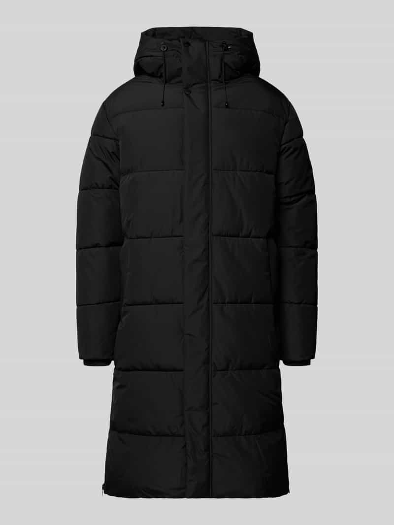 icepeak Gewatteerde lange jas met capuchon en steekzakken model 'ARDEK'