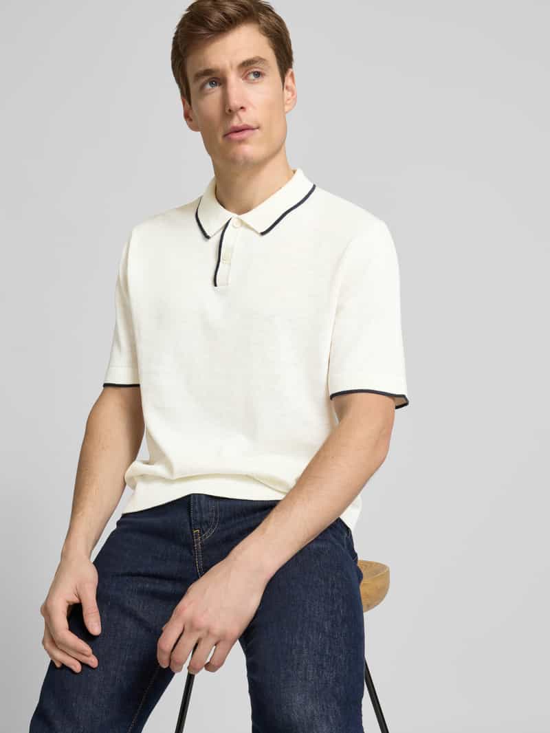 Selected Homme Poloshirt met 1 2 mouwen model 'MATTIS'