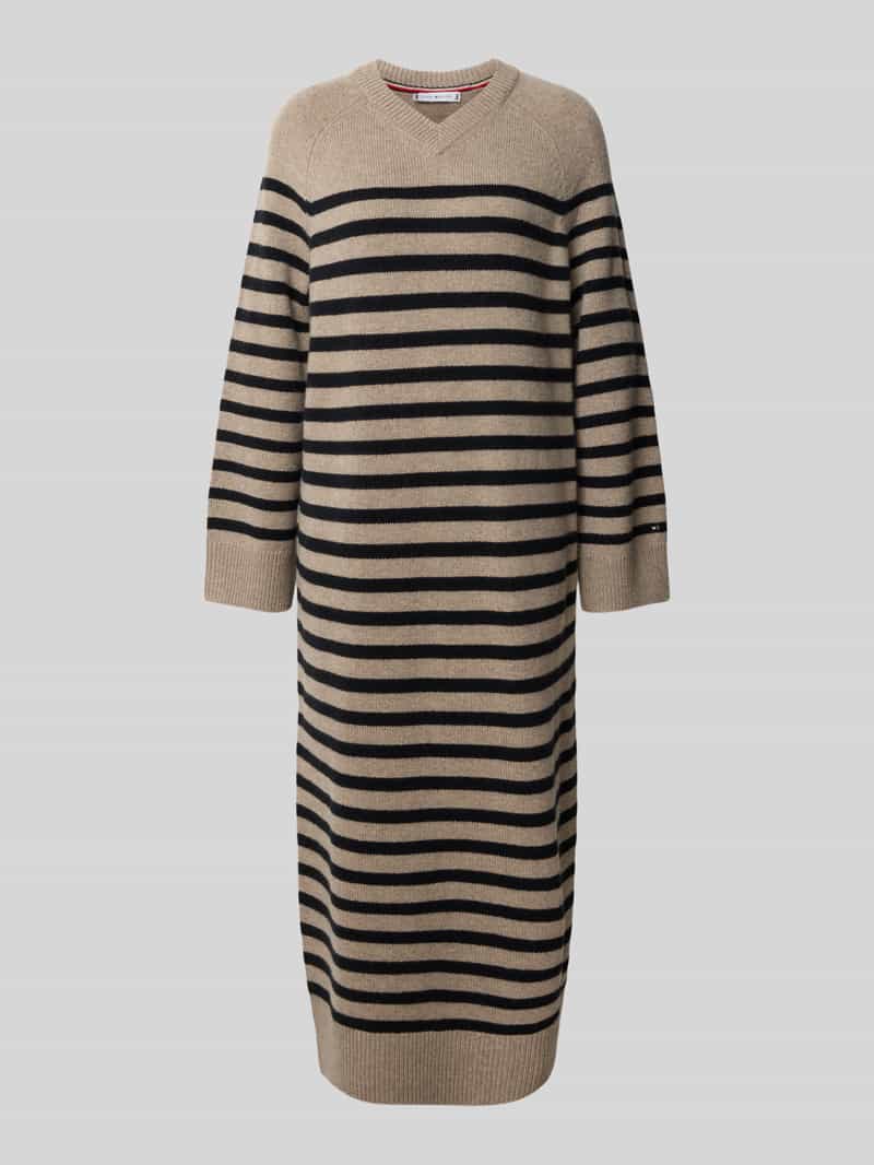Tommy Hilfiger Rechte vrijetijdsjurk van een mix van wol en kasjmier