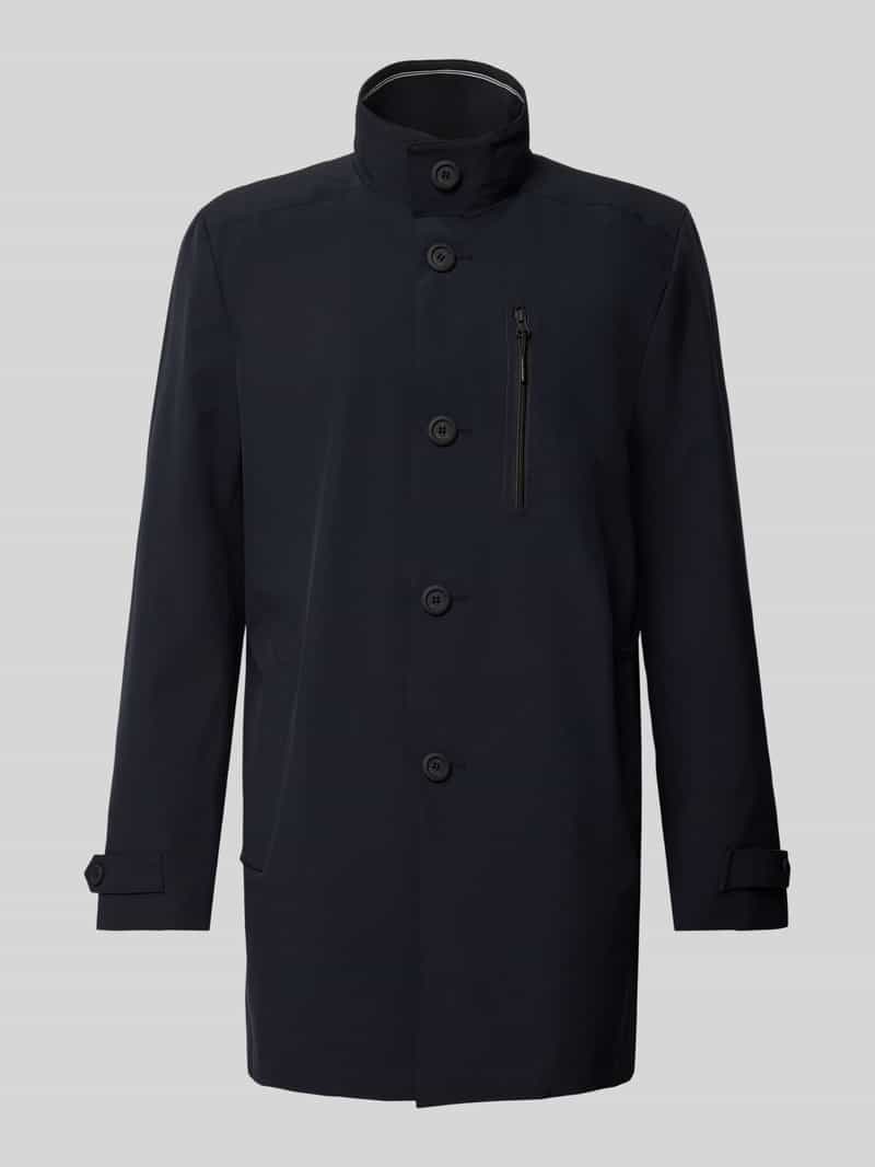 s.Oliver BLACK LABEL Regular fit lange jas met waterafstotende functie en opstaande kraag