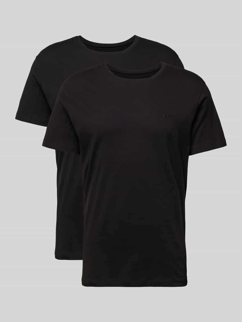 T-shirt met ronde hals in een set van 2 stuks, model 'ComfortS'