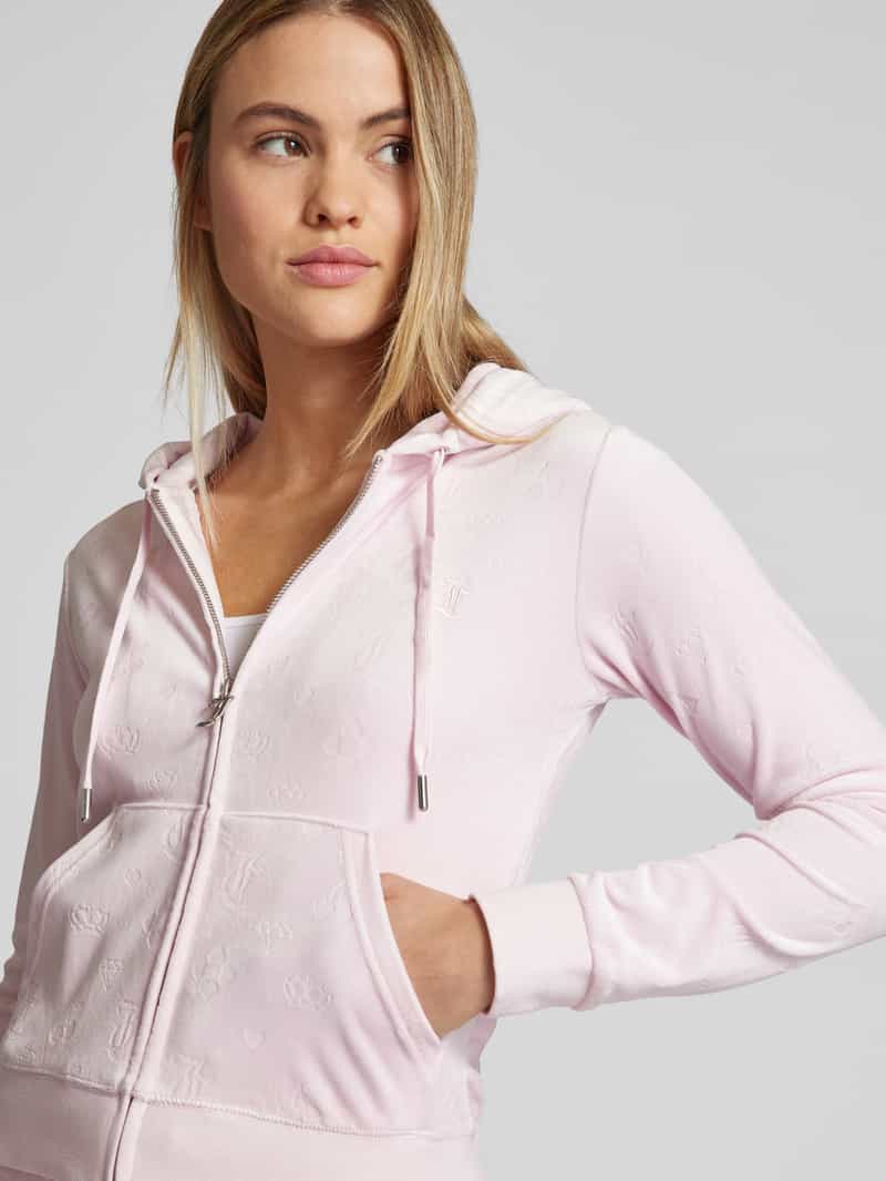 Juicy Couture Sweatjack met capuchon model 'MADISON'