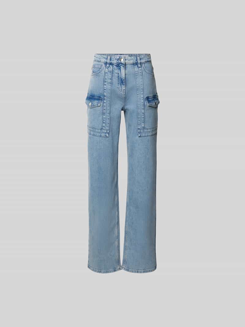straight fit jeans met beenzakken