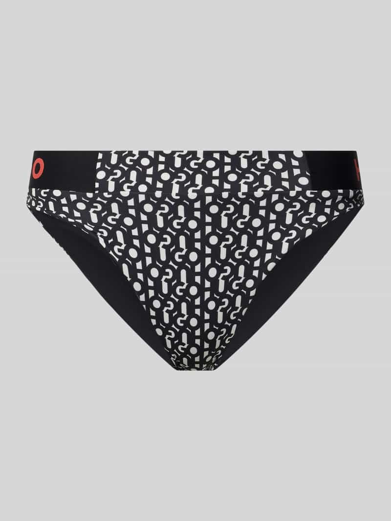 HUGO Bikinibroekje met labelprint model 'Brazilian'