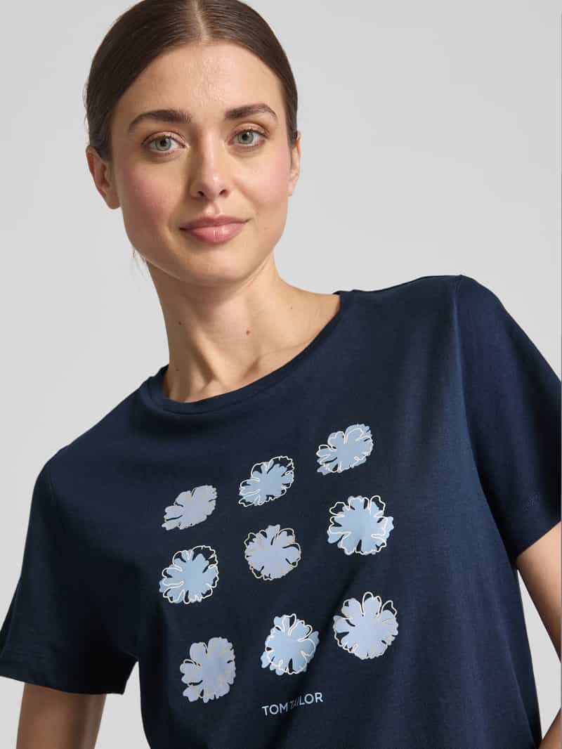 Tom Tailor Regular fit T-shirt van puur katoen