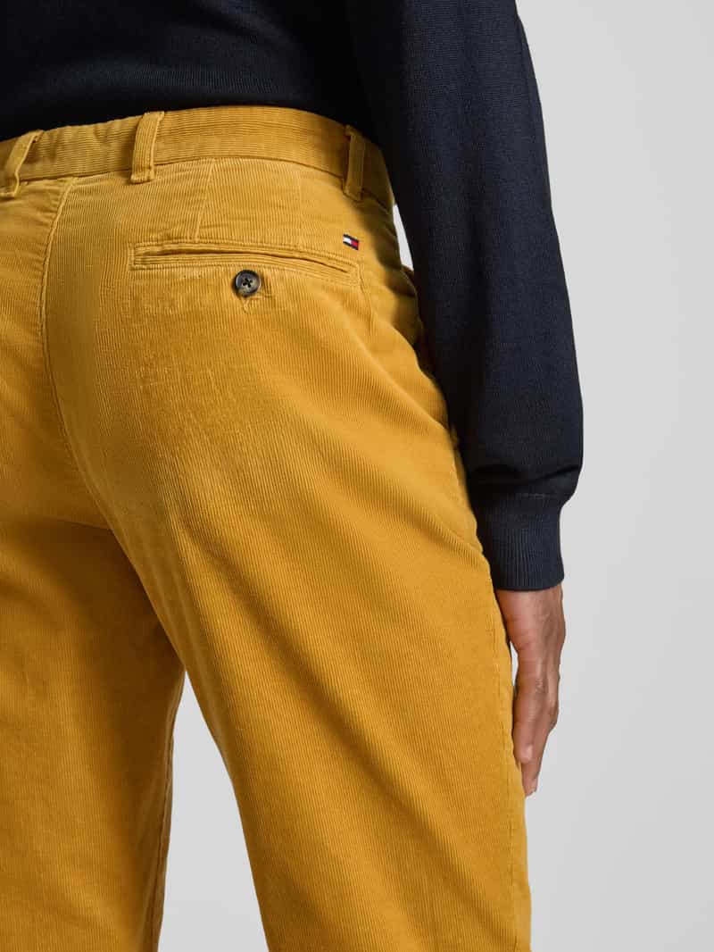Tommy Hilfiger Straight leg coduroy broek van katoenmix model 'DENTON'