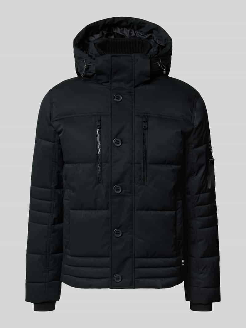 Tom Tailor Regular fit gewatteerd jack met ritszakken