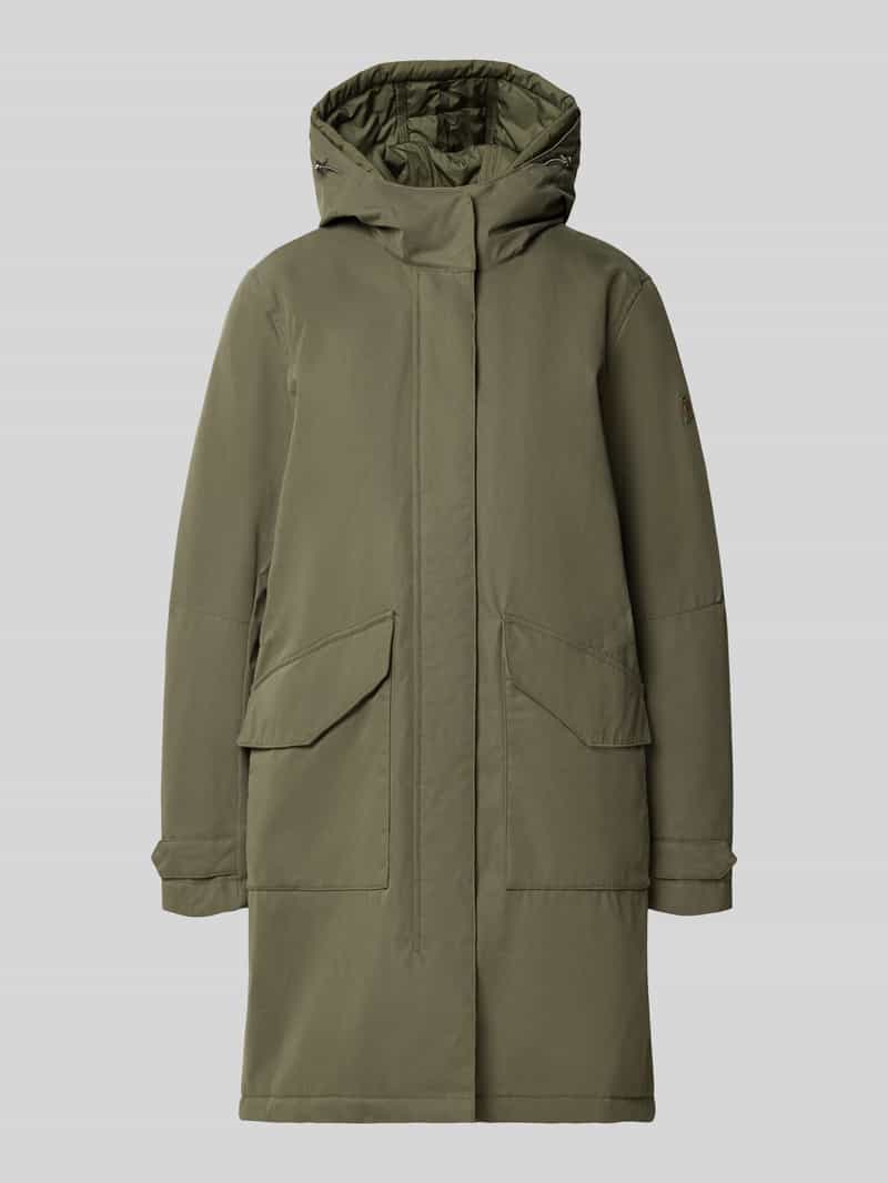 Camel active parka met capuchon en klepzakken