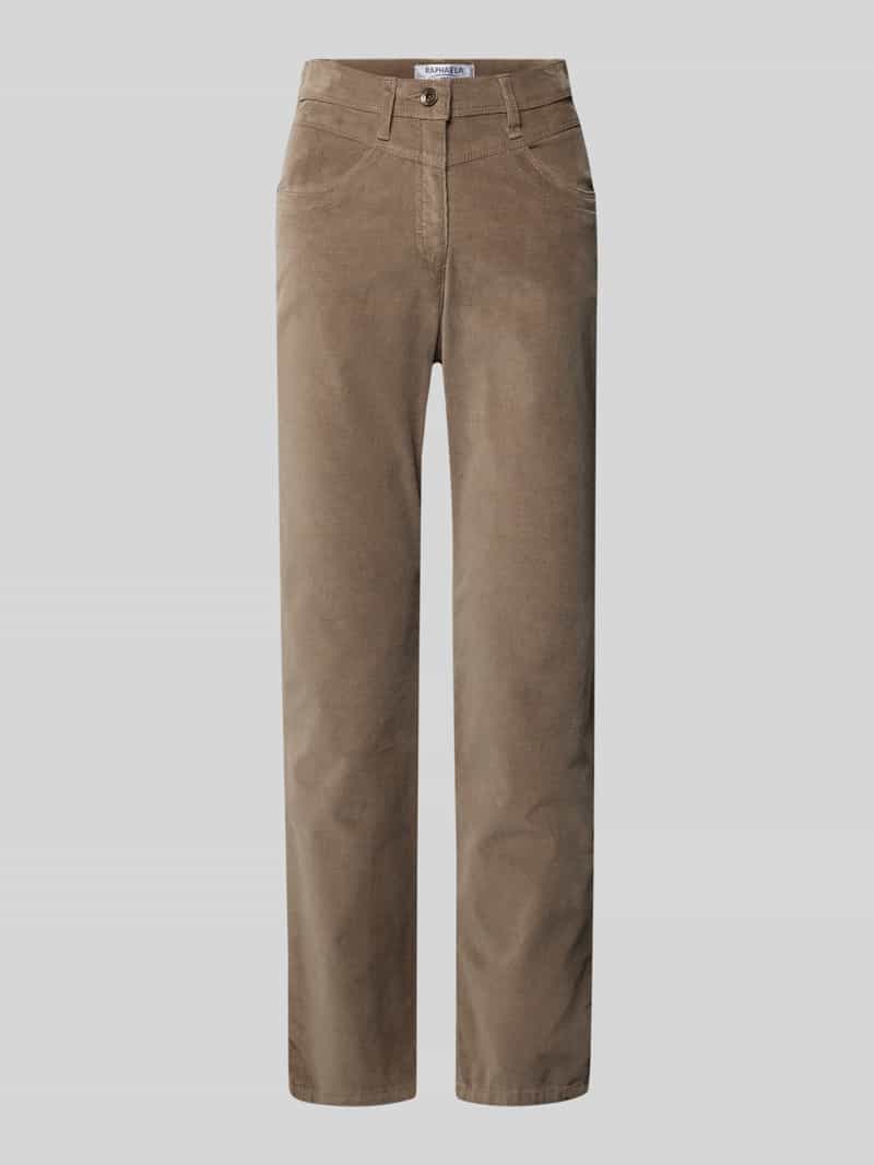 Raphaela By Brax Straight fit corduroy broek model 'Laura'