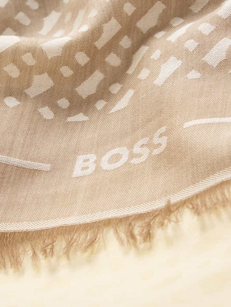 Boss Sjaal van een mix van modal en wol