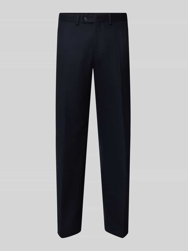 Pantalon met persplooien en steekzakken