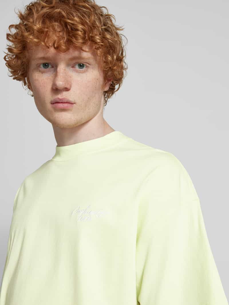 Carhartt Work In Progress T-shirt met geribde ronde hals