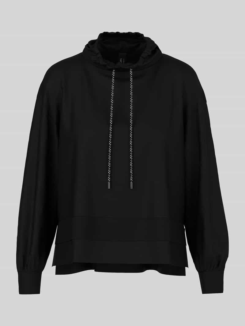 Marc Cain Shirt met lange mouwen met geraffineerde opstaande kraag