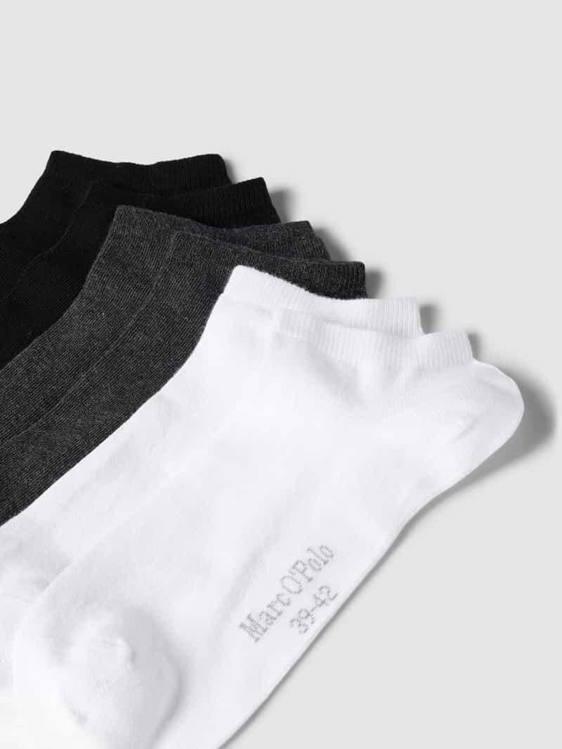 MARC O POLO Sneakersokken in effen design in een set van 3 stuks