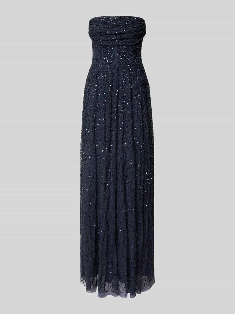 Lace & Beads Avondjurk in off shoulder-look