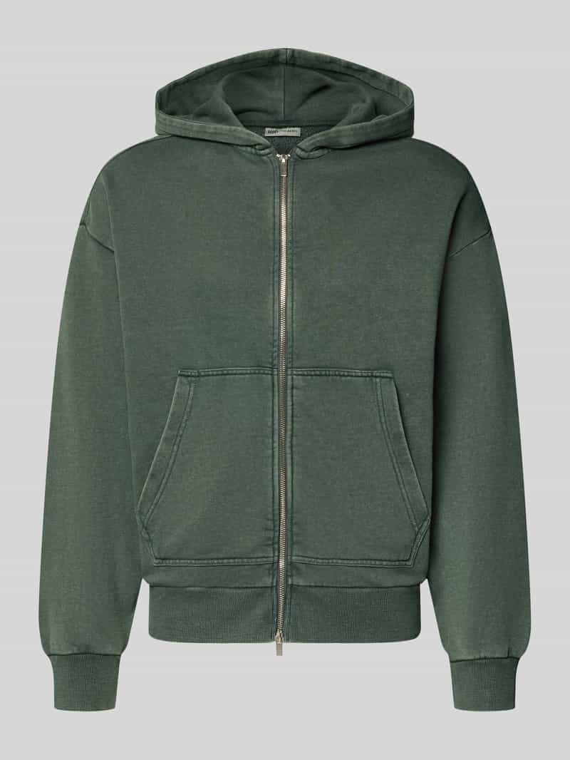 Redefined Rebel Sweatjack van katoenmix met capuchon model 'SPENCER'