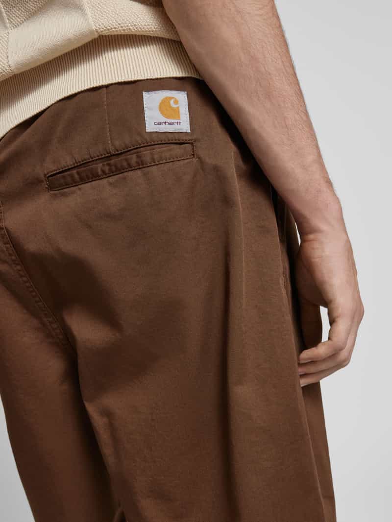Carhartt Work In Progress Regular fit bandplooibroek met steekzakken model 'MARV'