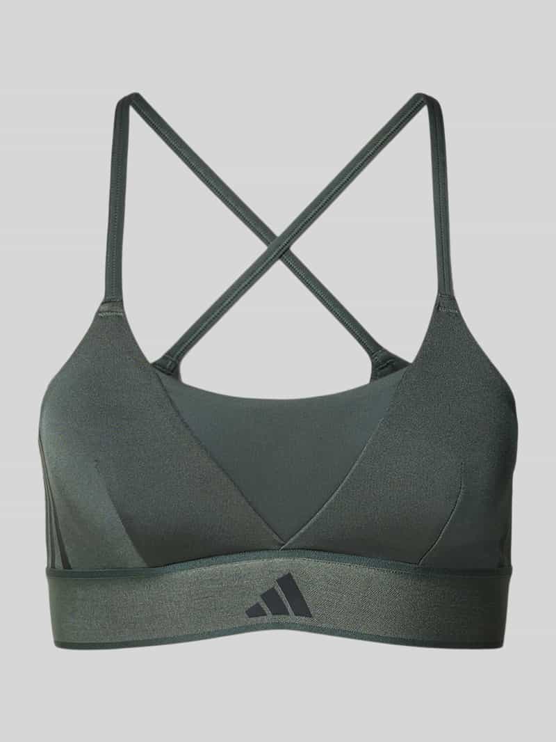 adidas Sportswear Bustier met logo en gekruiste bandjes