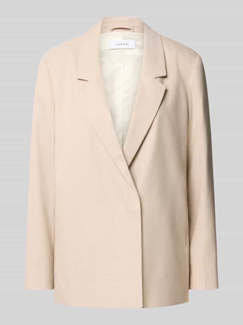 Comma Regular Fit blazer met reverskraag