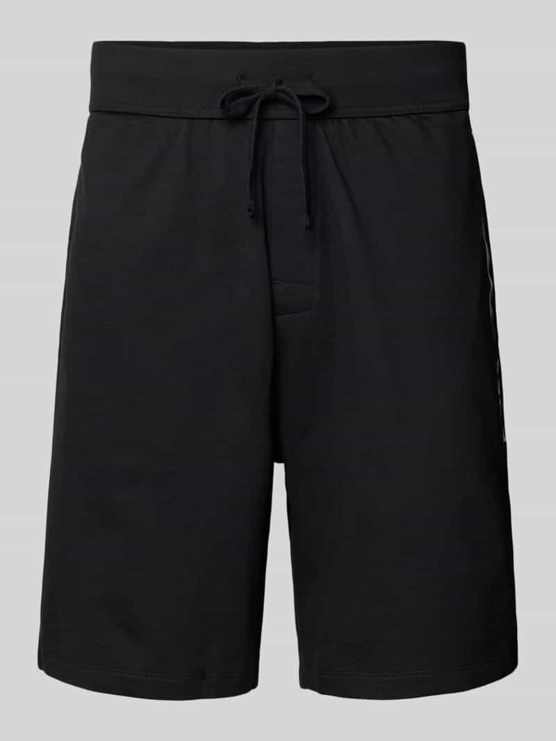 Boss Sweatshorts met labeldetail model 'Authentic'