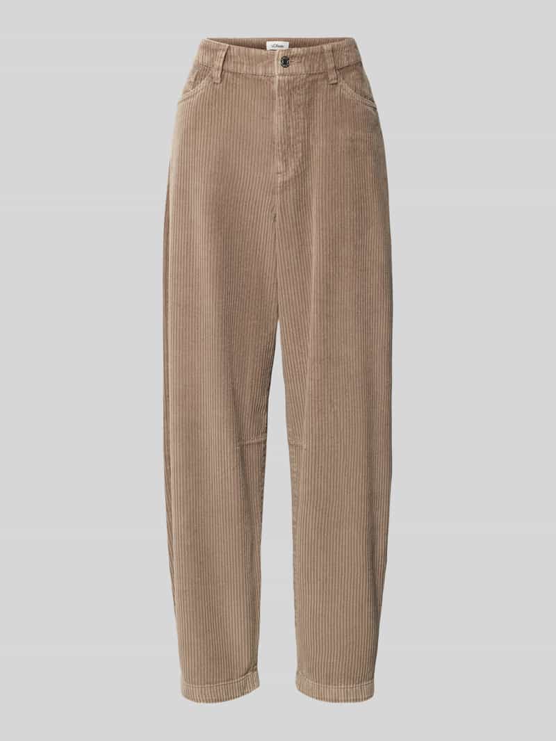 7/8 High Waist Straight Leg Verbleekte Broek Dames s.Oliver