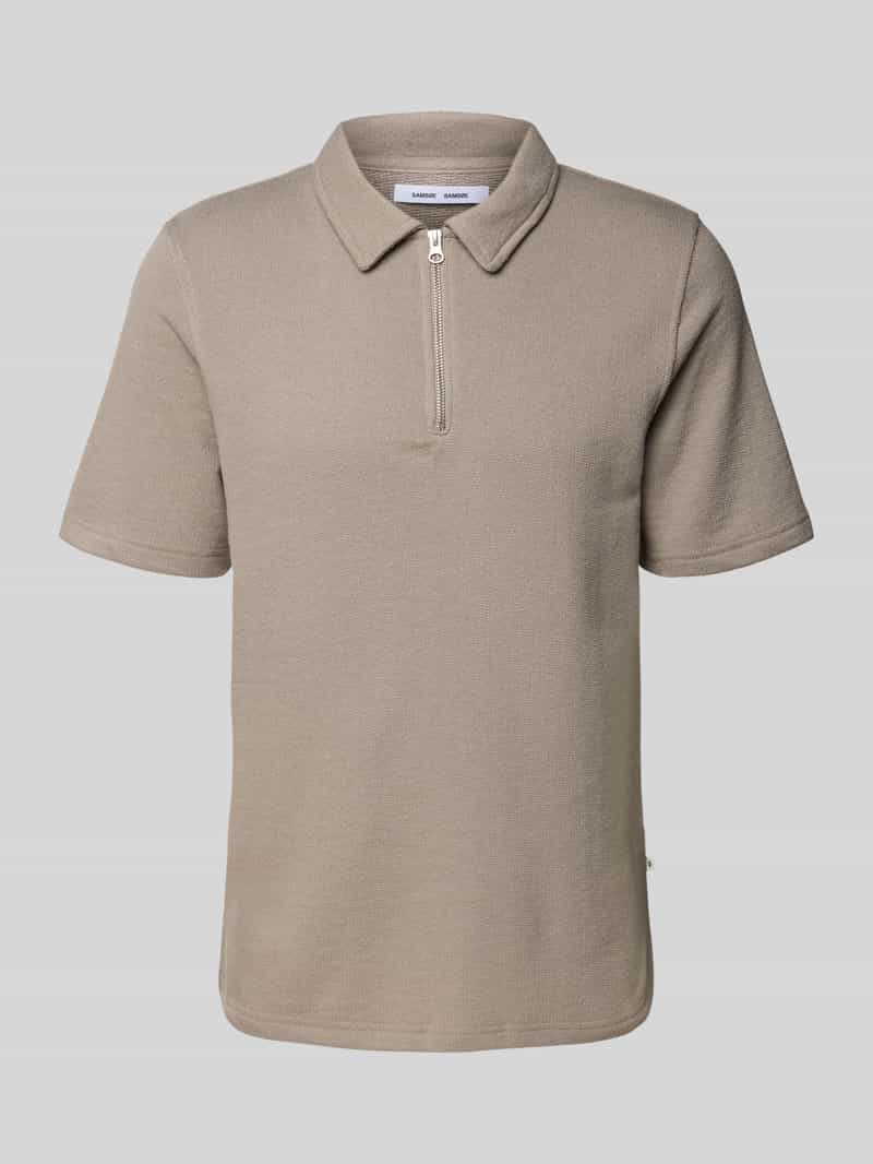 Samsøe Regular fit poloshirt met ritssluiting model 'OLLI'