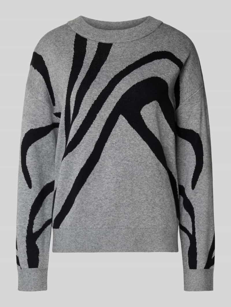 Vila Gebreide pullover van viscosemix met ronde hals