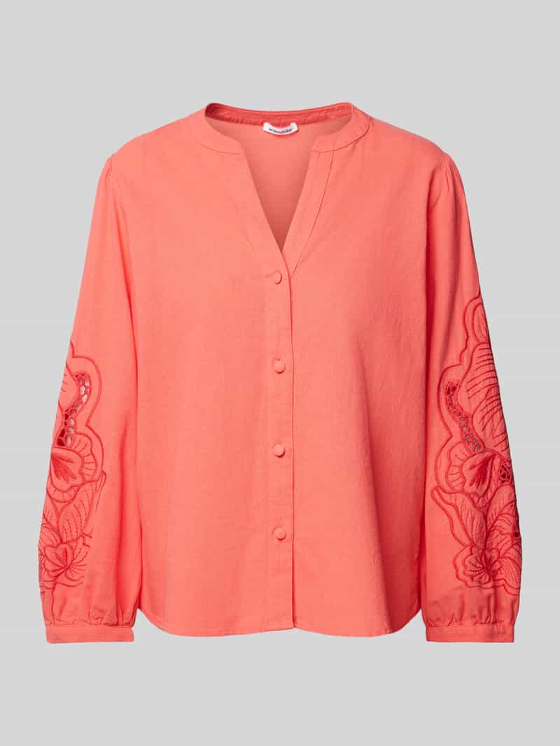 seidensticker Regular fit blouse met broderie anglaise