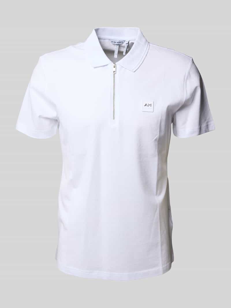 Poloshirt met labeldetail