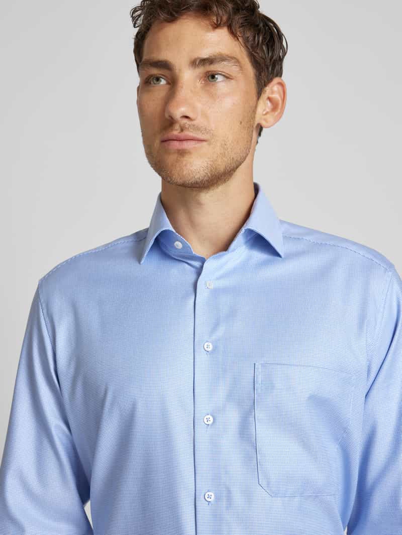 Eterna Comfort fit zakelijk overhemd met kentkraag