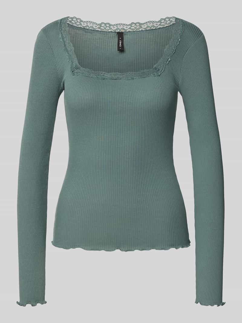 Only Slim fit shirt met lange mouwen van puur katoen model 'XENA'