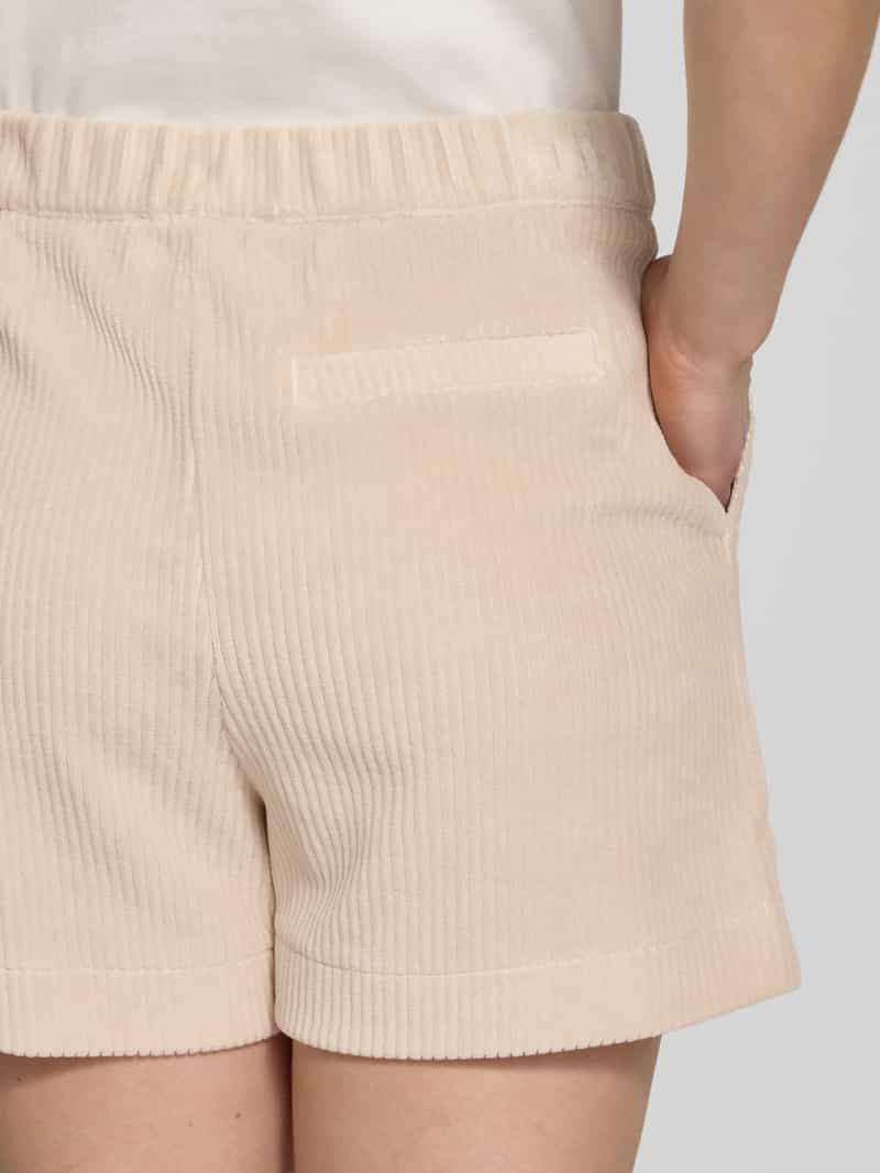 JAKE*S STUDIO WOMAN Regular fit korte corduroy broek met elastische band