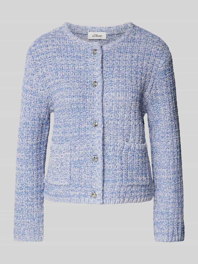 s.Oliver RED LABEL Regular fit gebreid jack van katoenmix