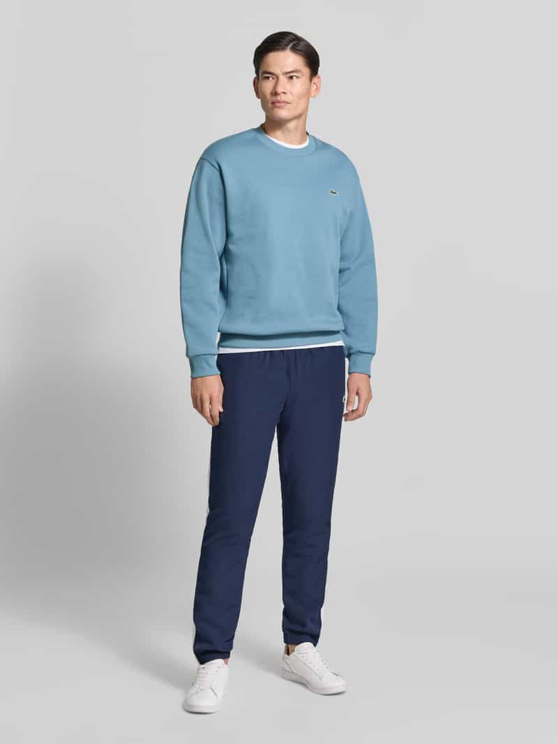Lacoste klassiek fit sweatshirt van katoenmix rookblauw, foto 5