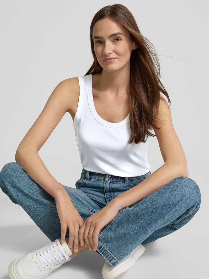 MOS MOSH Tanktop met ribboorden model 'Casa'