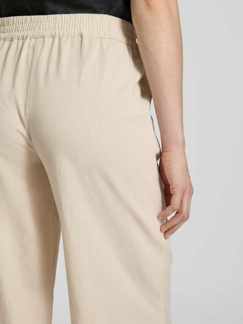 milano italy Linnen broek met elastische band