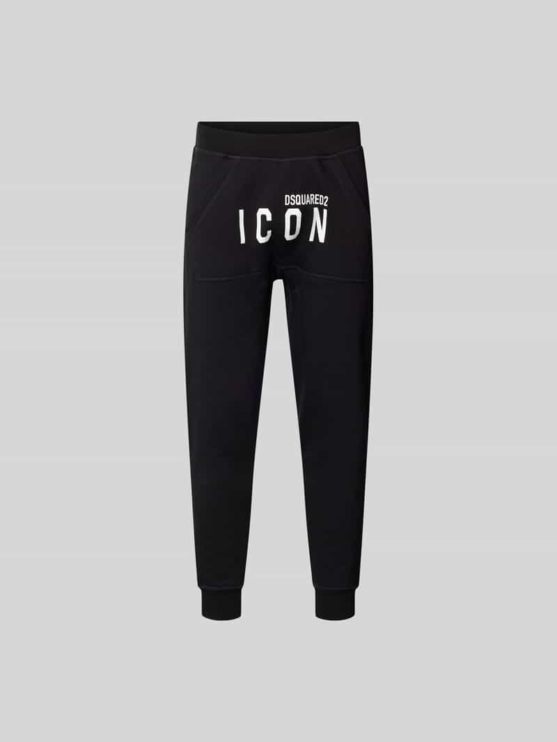 Sweatpants met labelprint