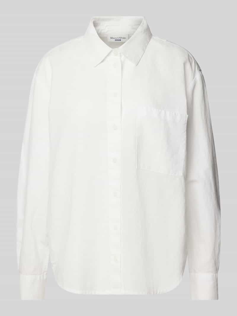 Marc O'Polo DENIM Linnen blouse met borstzak