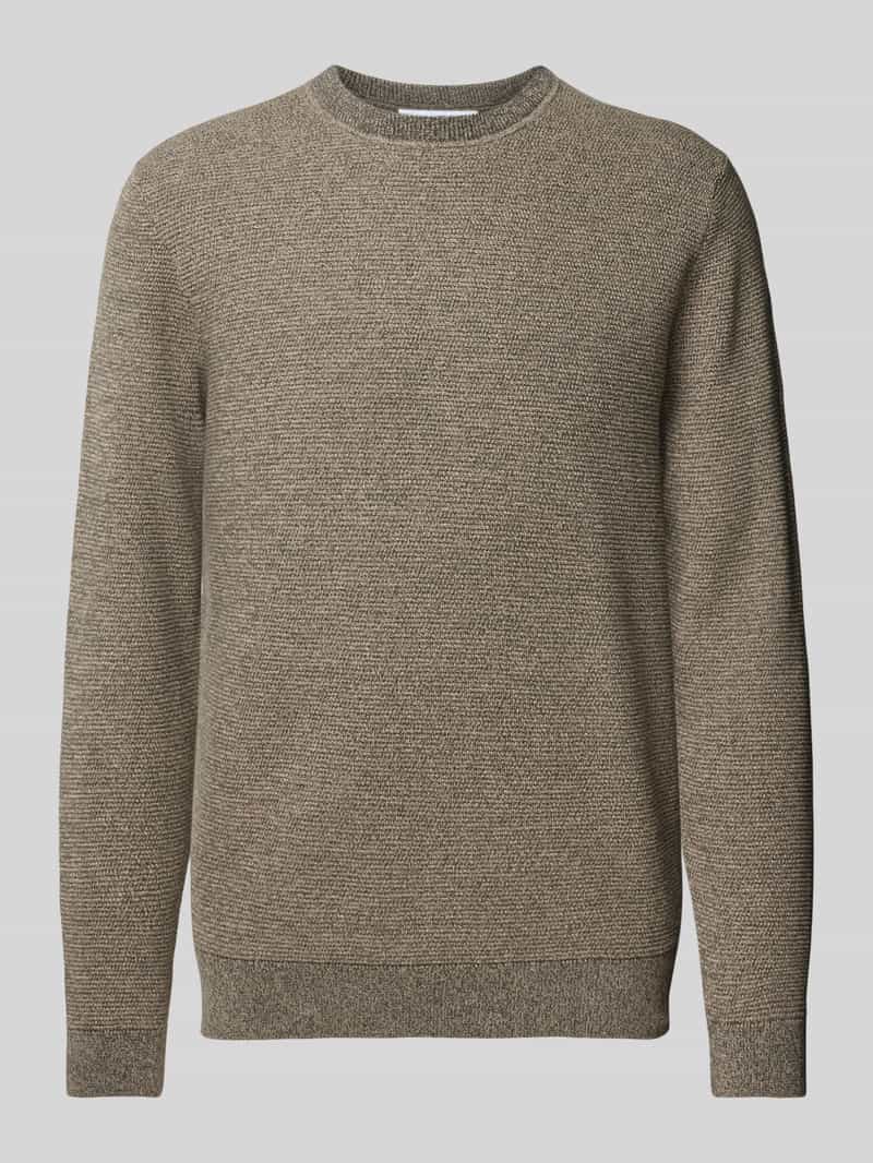 Selected Homme Gebreide pullover met structuurmotief model 'ROSS'