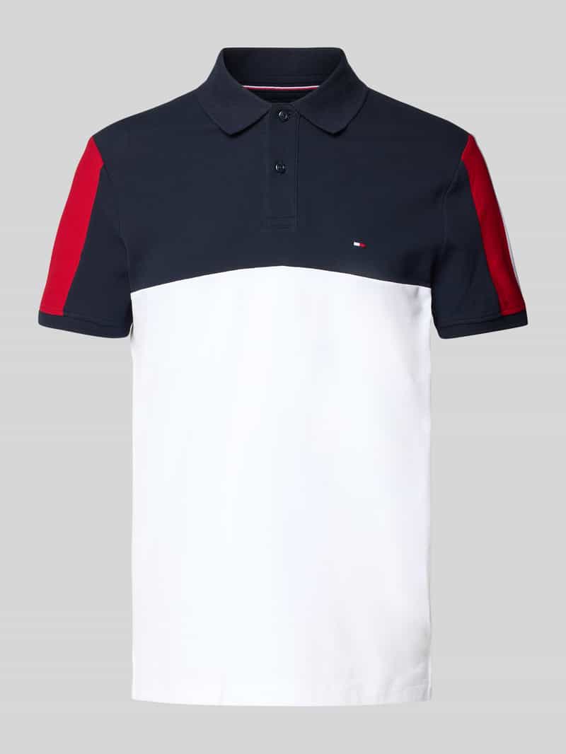 Tommy Hilfiger Regular fit poloshirt van katoenmix