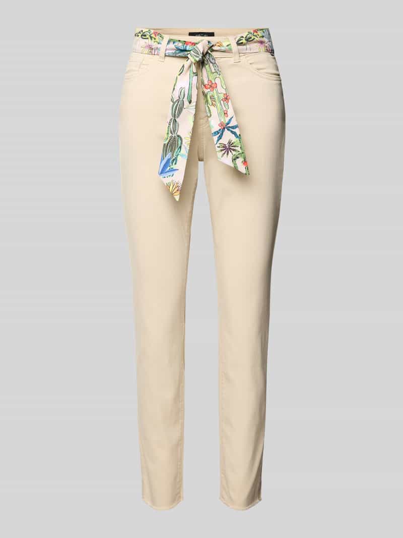 Marc Cain Jeans met stoffen riem