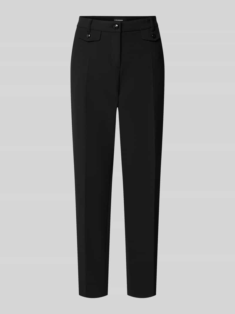 Smalle broek met viscose-katoen-aandeel model 'KRYSTAL'