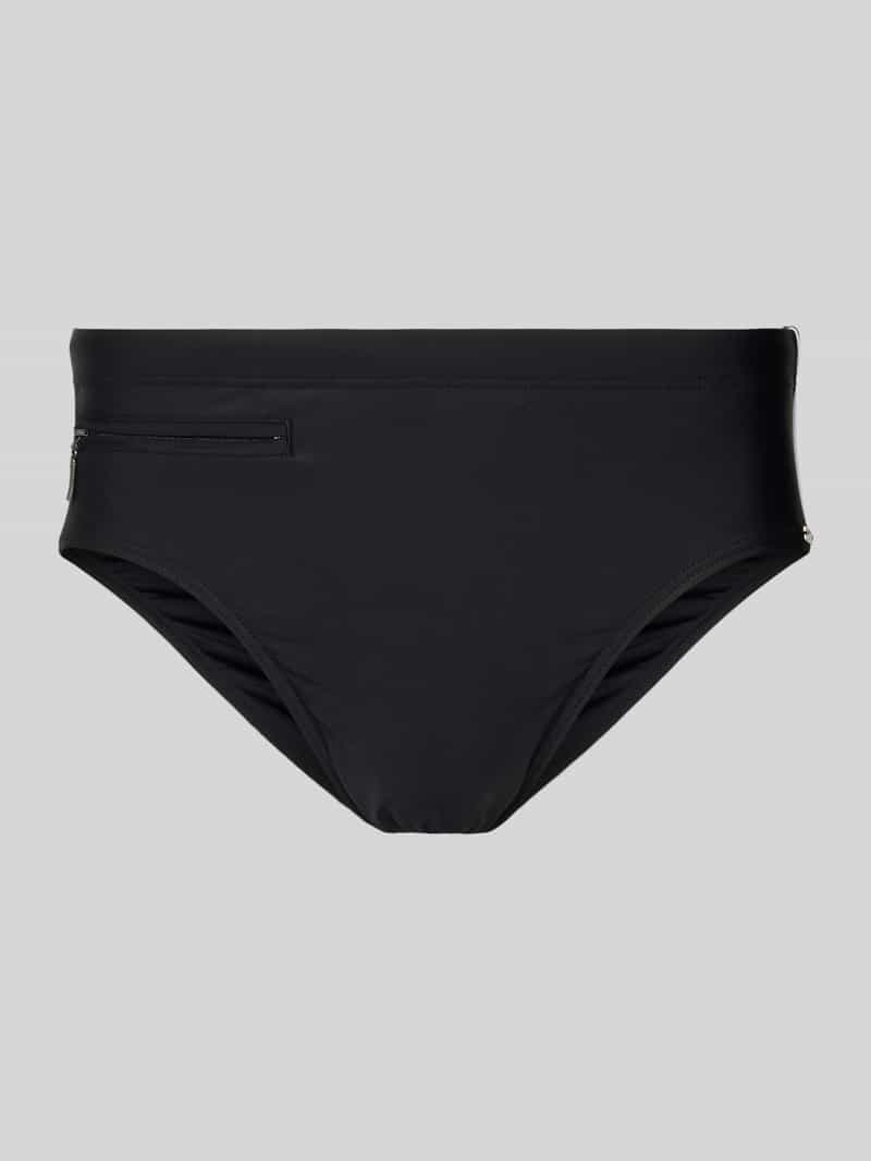Slim fit zwembroek met ritszak
